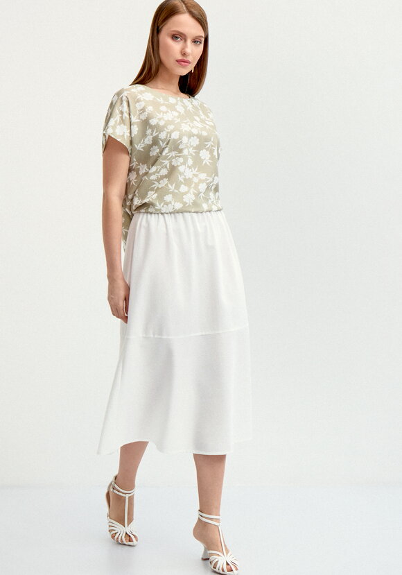 Юбка-годе изо льна шир.  580, рис. 16