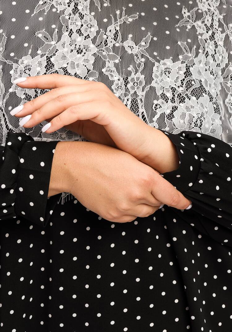 Блуза с кружевом по плечам шир.  750, рис. 34