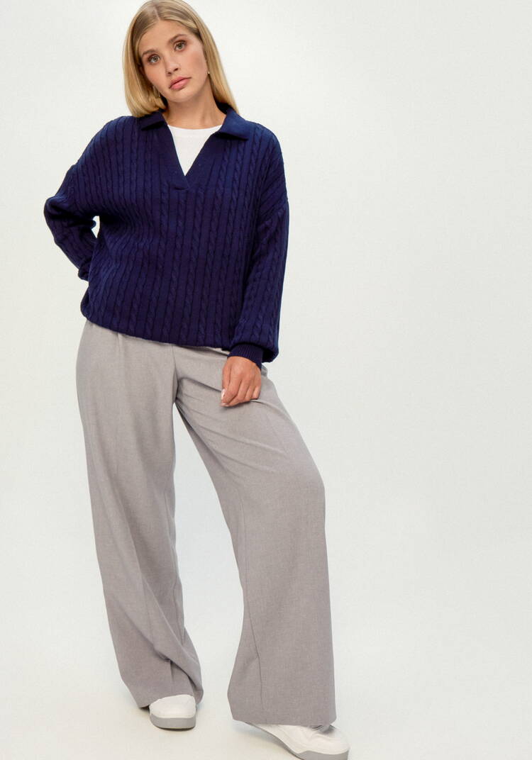 Джемпер с отложным воротником шир.  750, рис. 25