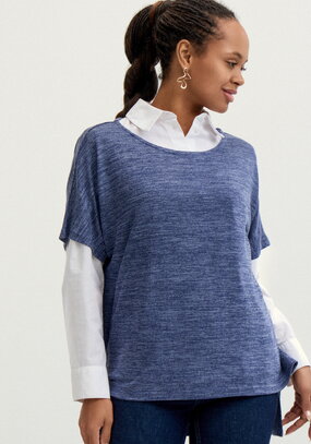 Жилет с ассиметричным низом