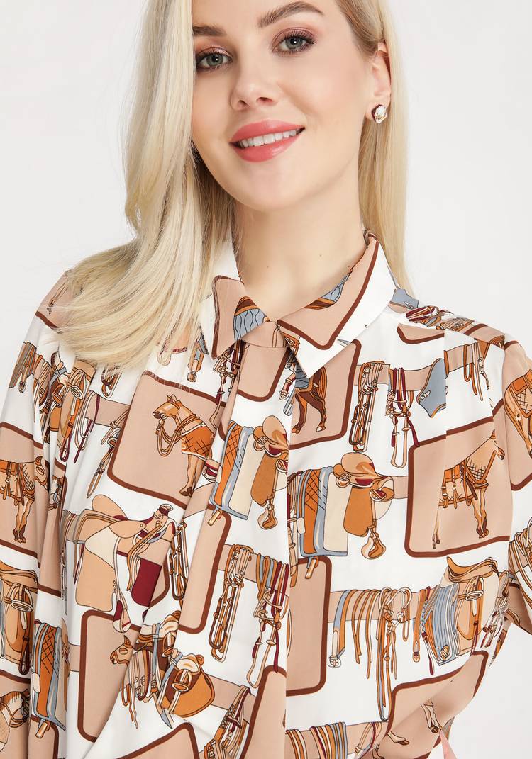 Блуза со съемным жабо шир.  750, рис. 7