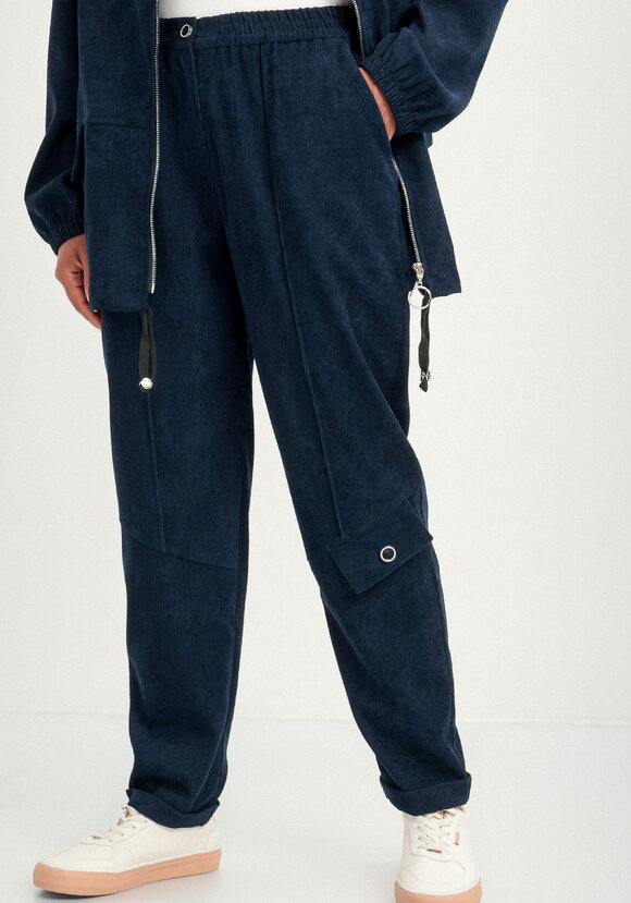 Брюки бананы вельветовые на резинке шир.  580, рис. 25