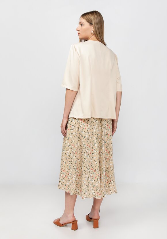 Комплект: блузат+юбка c цветочным принтом шир.  580, рис. 30