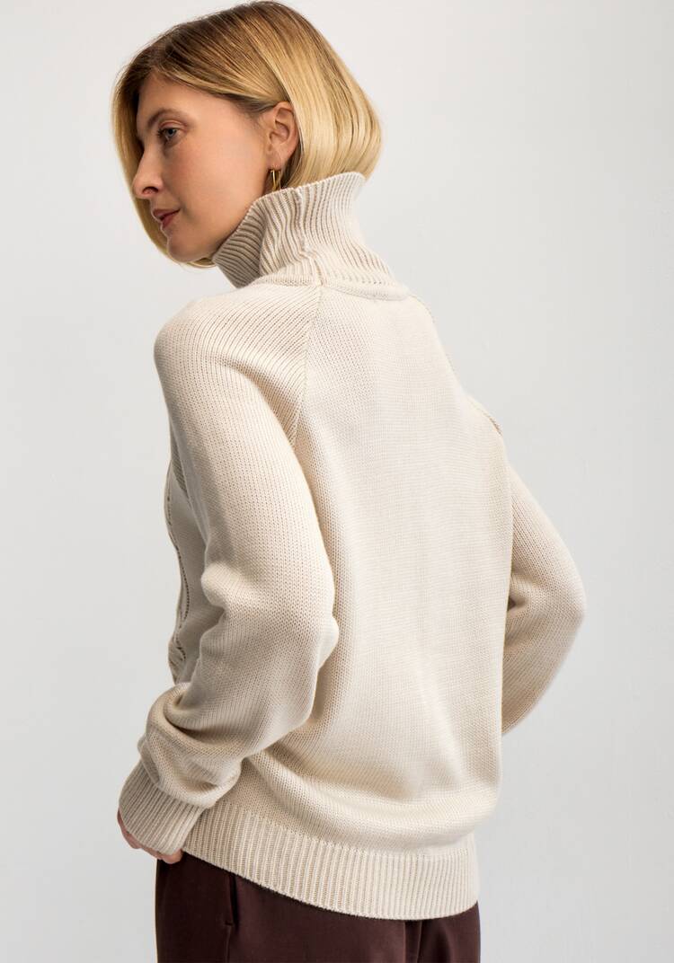 Свитер с ажурным рисунком шир.  750, рис. 32