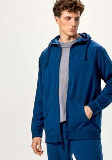 Толстовка с вышивкой и капюшоном