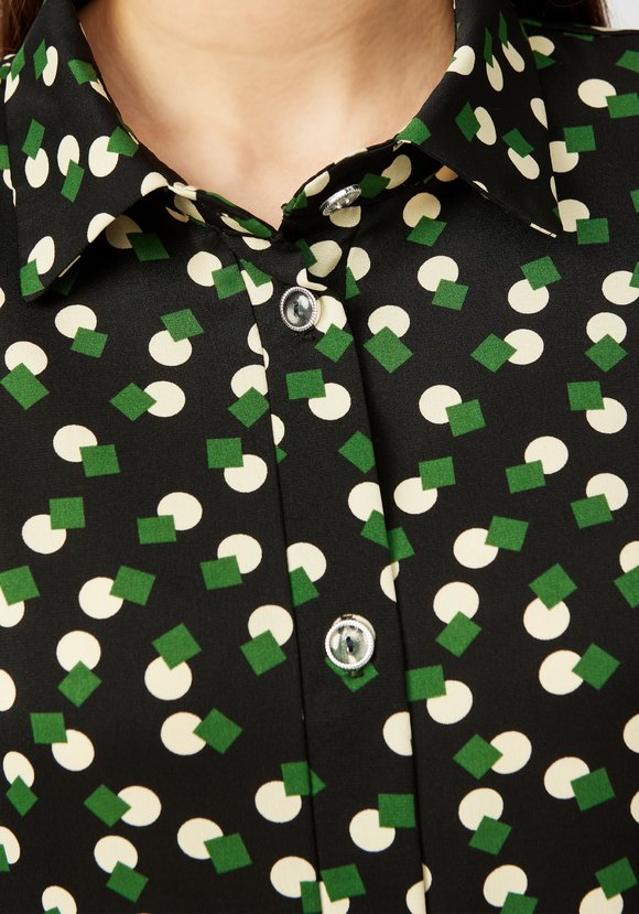 Платье А образное с принтом шир.  580, рис. 4