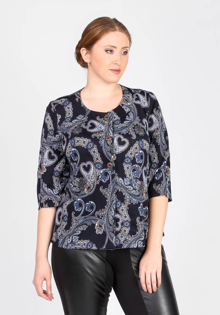 Жакет на пуговицах с округлым вырезом шир.  750, рис. 6