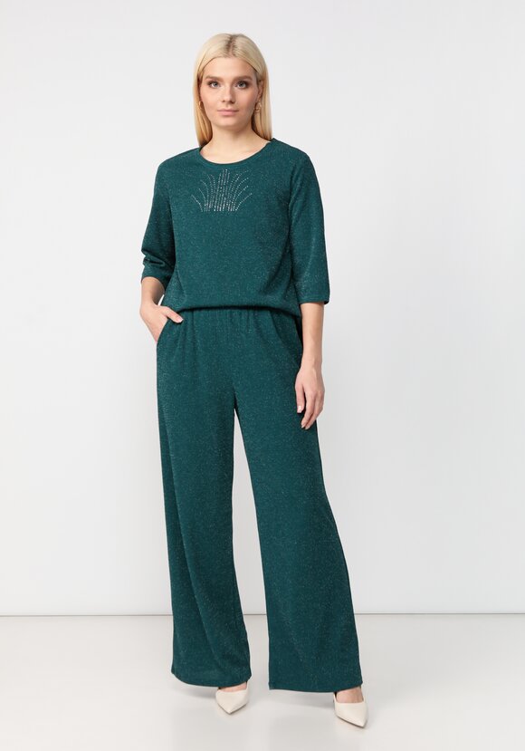 Брюки свободного кроя с метанитью шир.  580, рис. 24