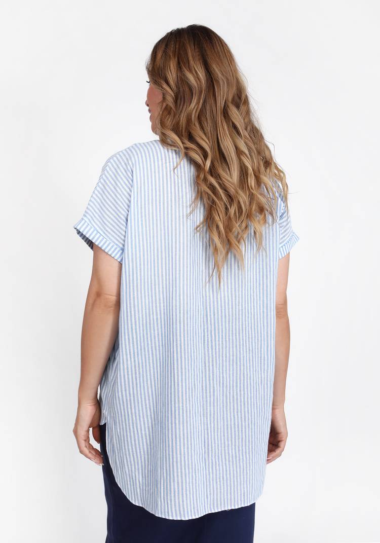 Блуза с цельнокроеным коротким рукавом шир.  750, рис. 6