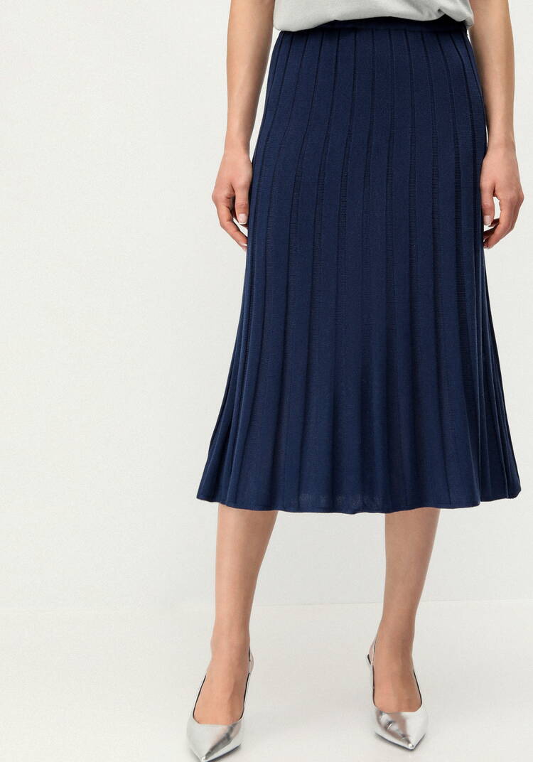 Юбка А-силуэта на резинке с имитацией плиссе шир.  750, рис. 22