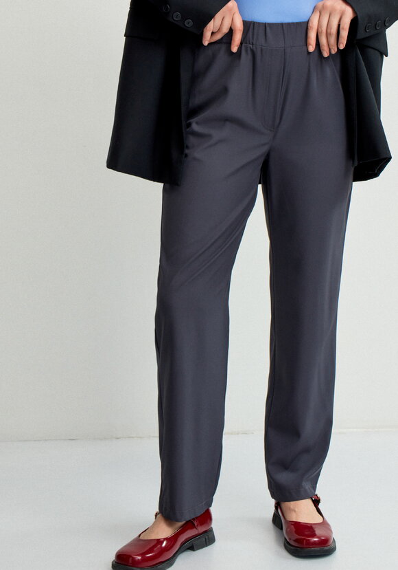 Брюки прямые с имитацией гульфика Элис шир.  580, рис. 9