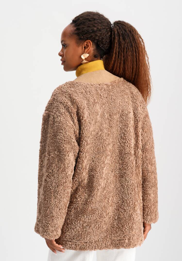 Кардиган из меховой ткани шир.  750, рис. 3