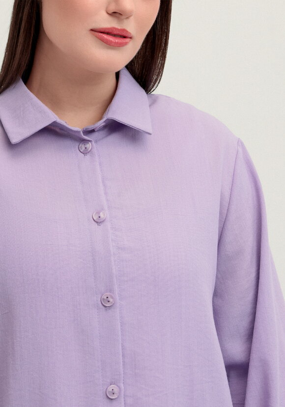 Рубашка на пуговицах свободного кроя шир.  580, рис. 5