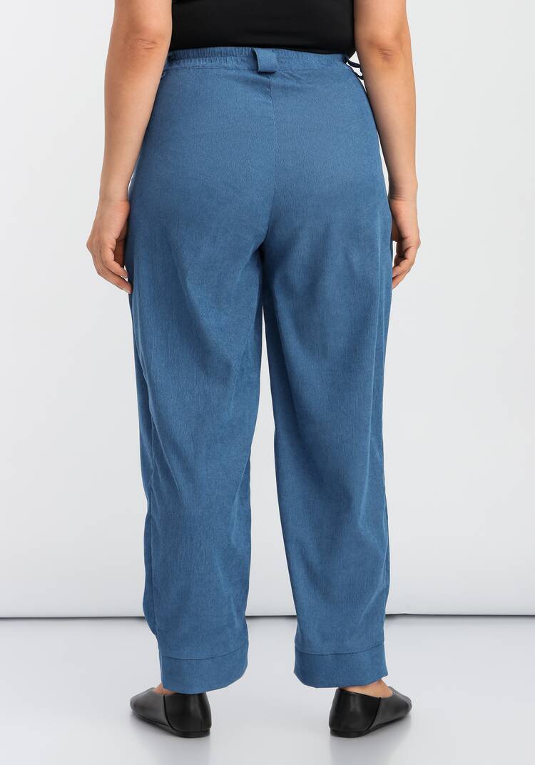 Брюки-бананы с манжетами по низу шир.  750, рис. 36