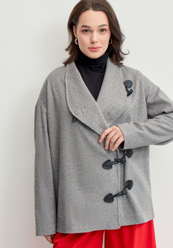 Пиджак с асимметричной застёжкой шир.  580, рис. 24