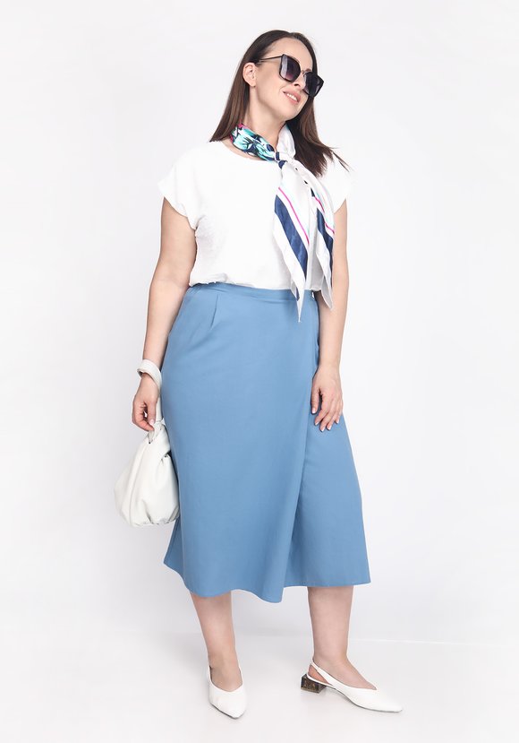 Шорты-бермуды на резинке однотонные шир.  580, рис. 11