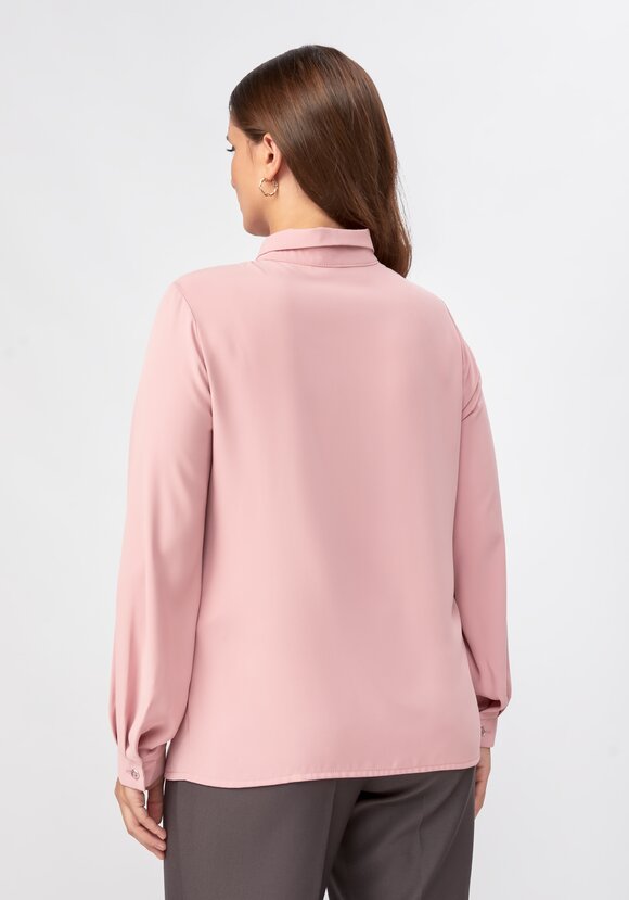 Блуза прямого кроя с ажурным кружевом шир.  580, рис. 11