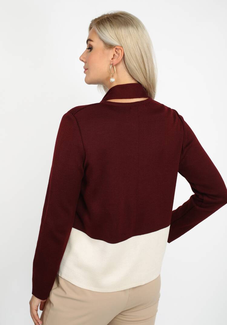 Пиджак с карманами и шарфом в комплекте шир.  750, рис. 8