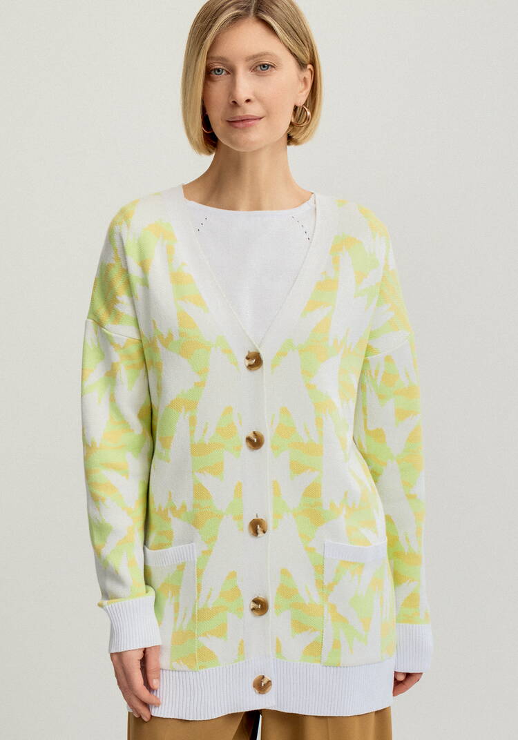 Кардиган с застежкой на пуговицы шир.  750, рис. 12