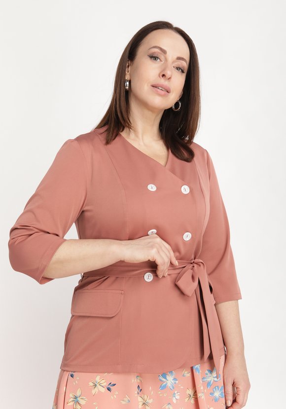 Костюм двойка: жакет и юбка шир.  580, рис. 16