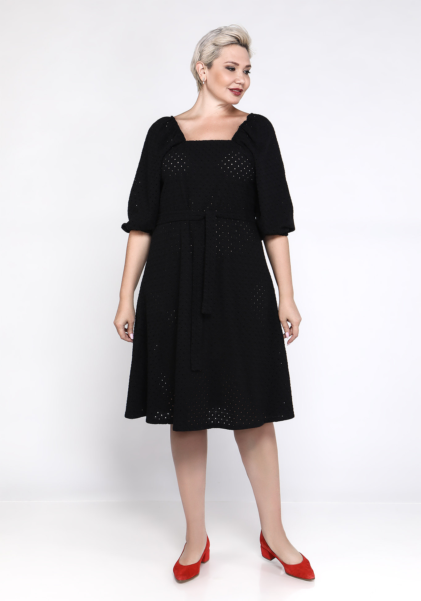 Платье "Воздушный образ" Vivienne Mare, размер 48, цвет черный - фото 1