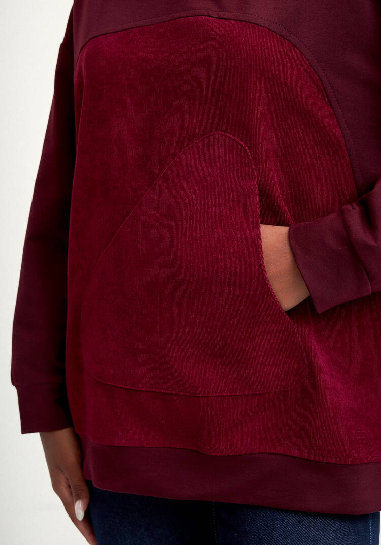 Худи оверсайз комбинированное шир.  750, рис. 23