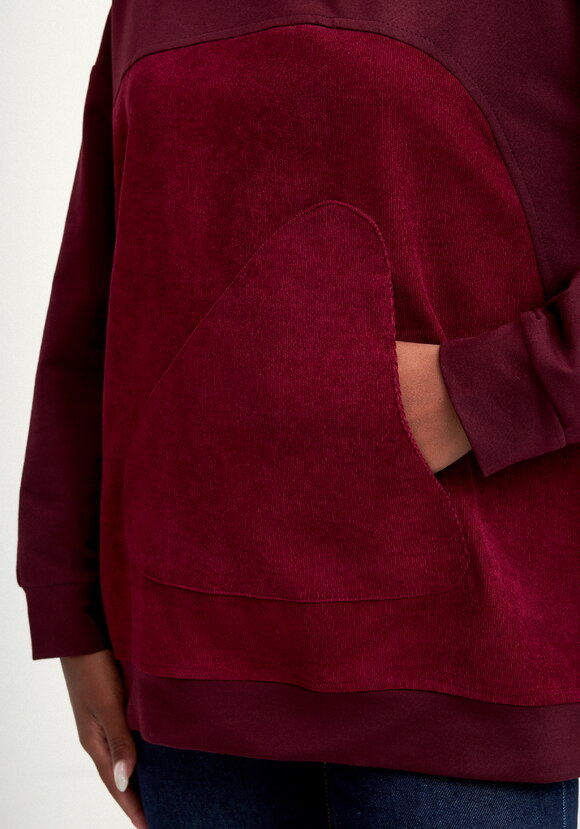 Худи оверсайз комбинированное шир.  580, рис. 23