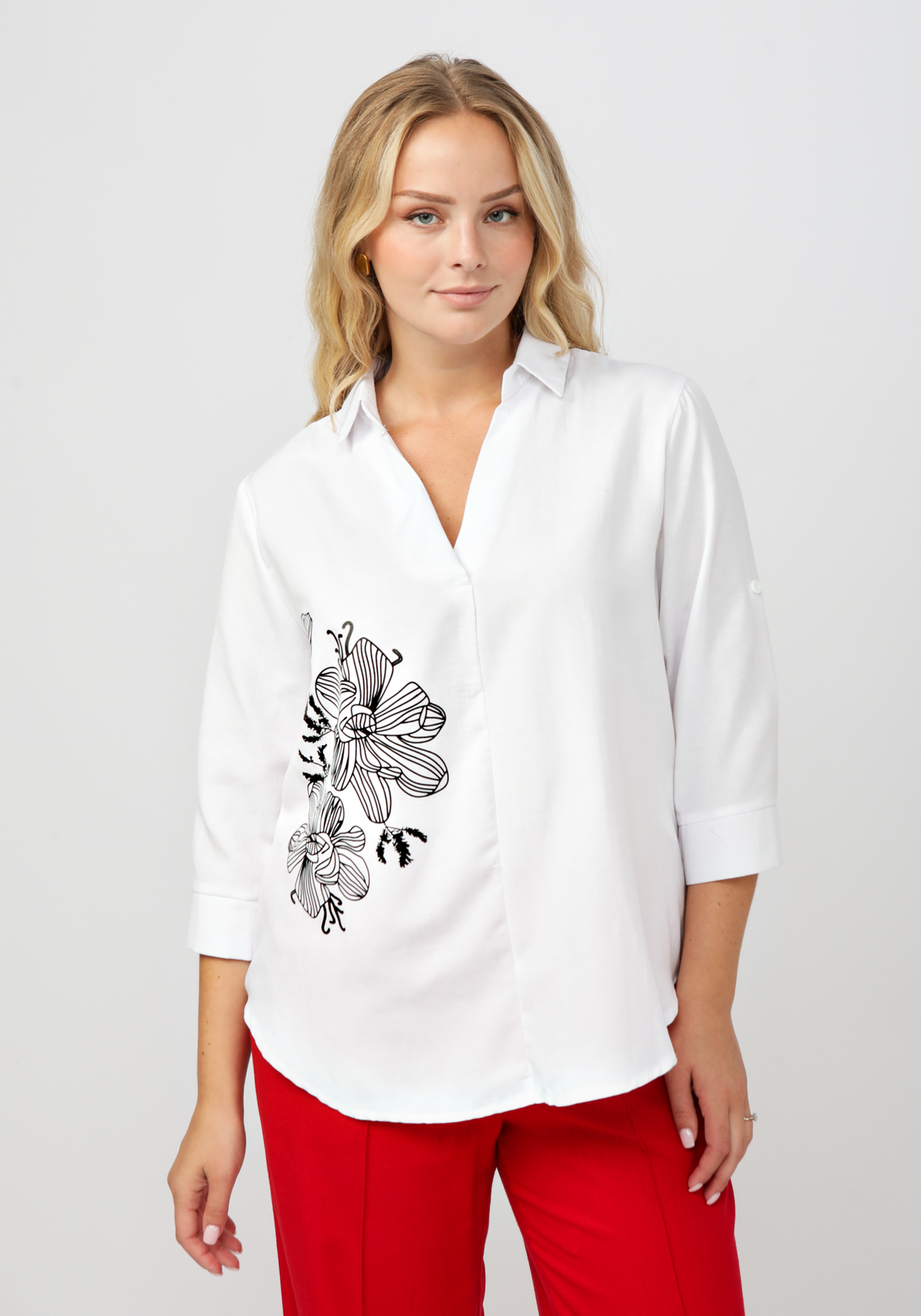 Блуза "Разола" Vittori Vi, размер 52, цвет белый - фото 10