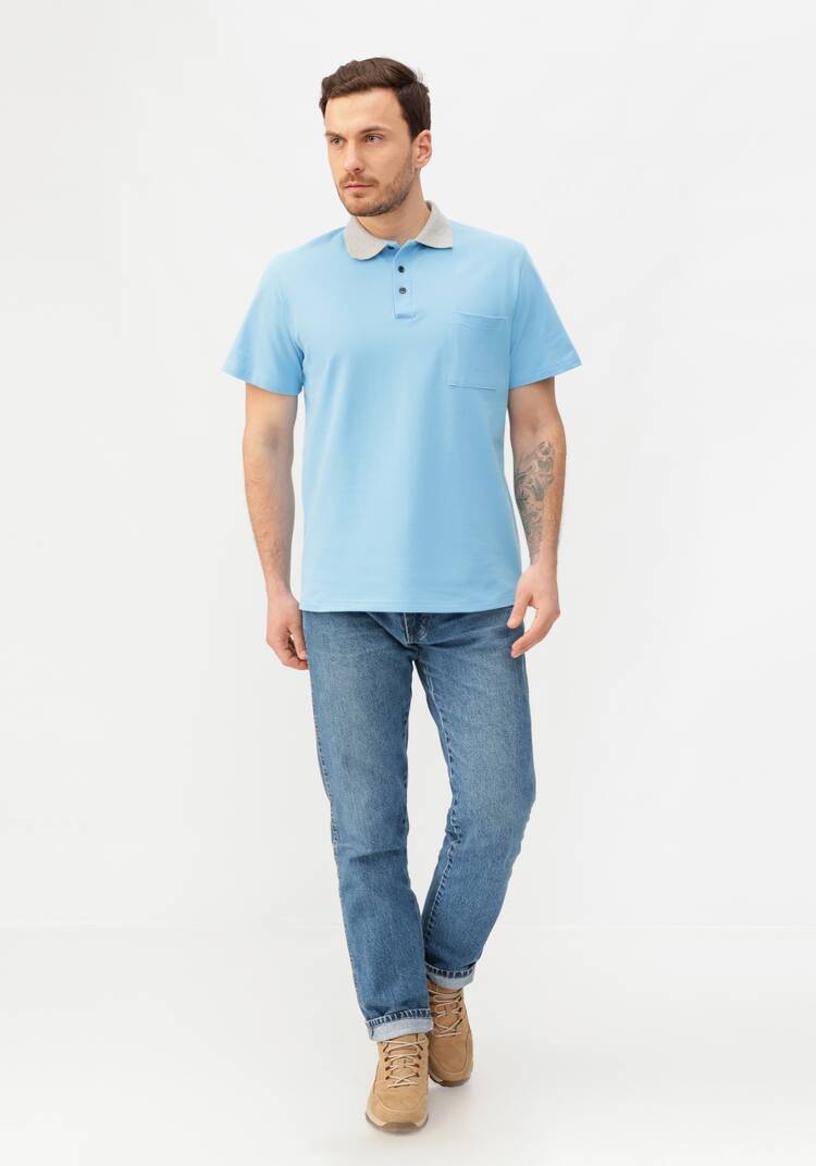 Футболка поло мужская шир.  750, рис. 6