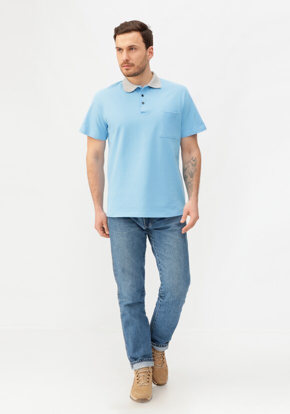 Футболка поло мужская шир.  580, рис. 6