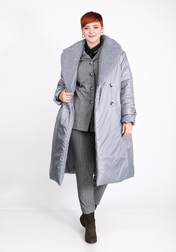 Пальто с меховым воротником шир.  580, рис. 11