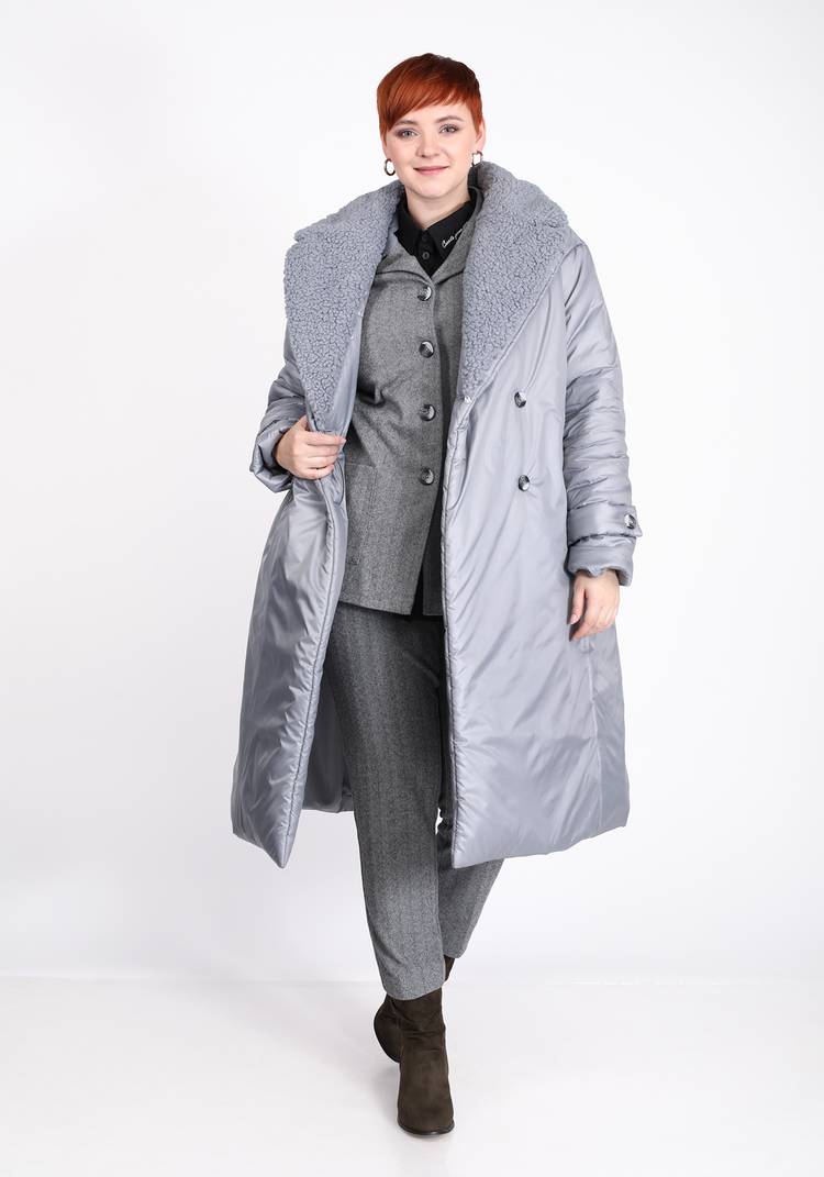 Пальто с меховым воротником шир.  750, рис. 11