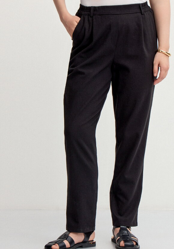 Брюки изо льна длиной 7/8 шир.  580, рис. 18