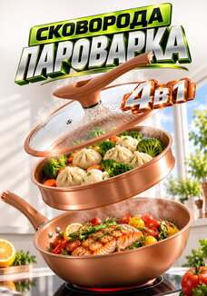 Мультисковорода пароварка 4 в 1 от Леомакс