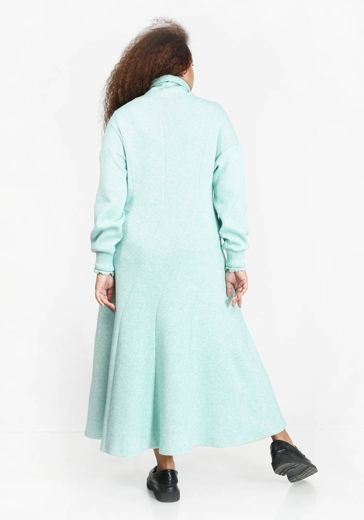 Платье с высоким воротником и манжетами шир.  750, рис. 8