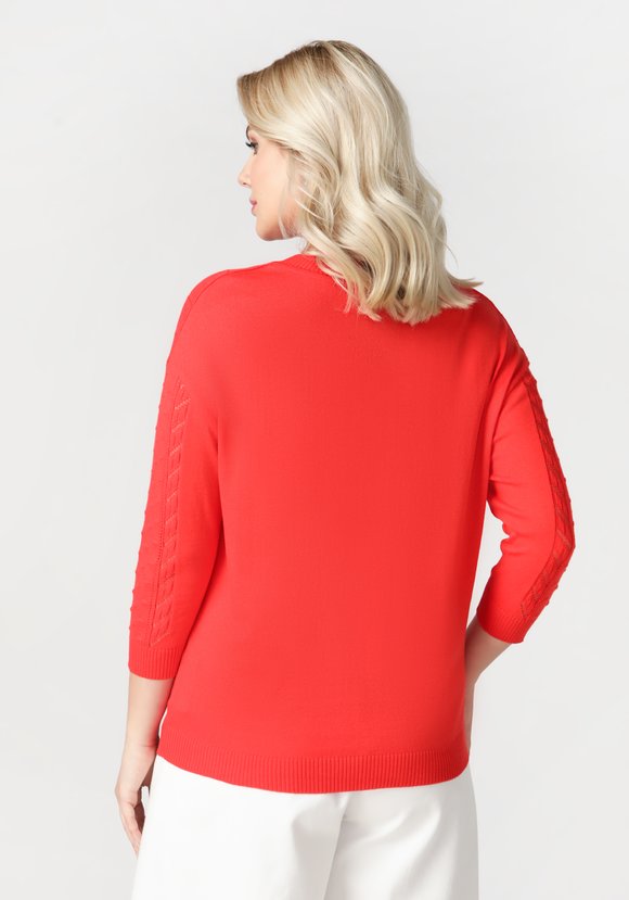 Джемпер ажурный со спущенным рукавом шир.  580, рис. 30