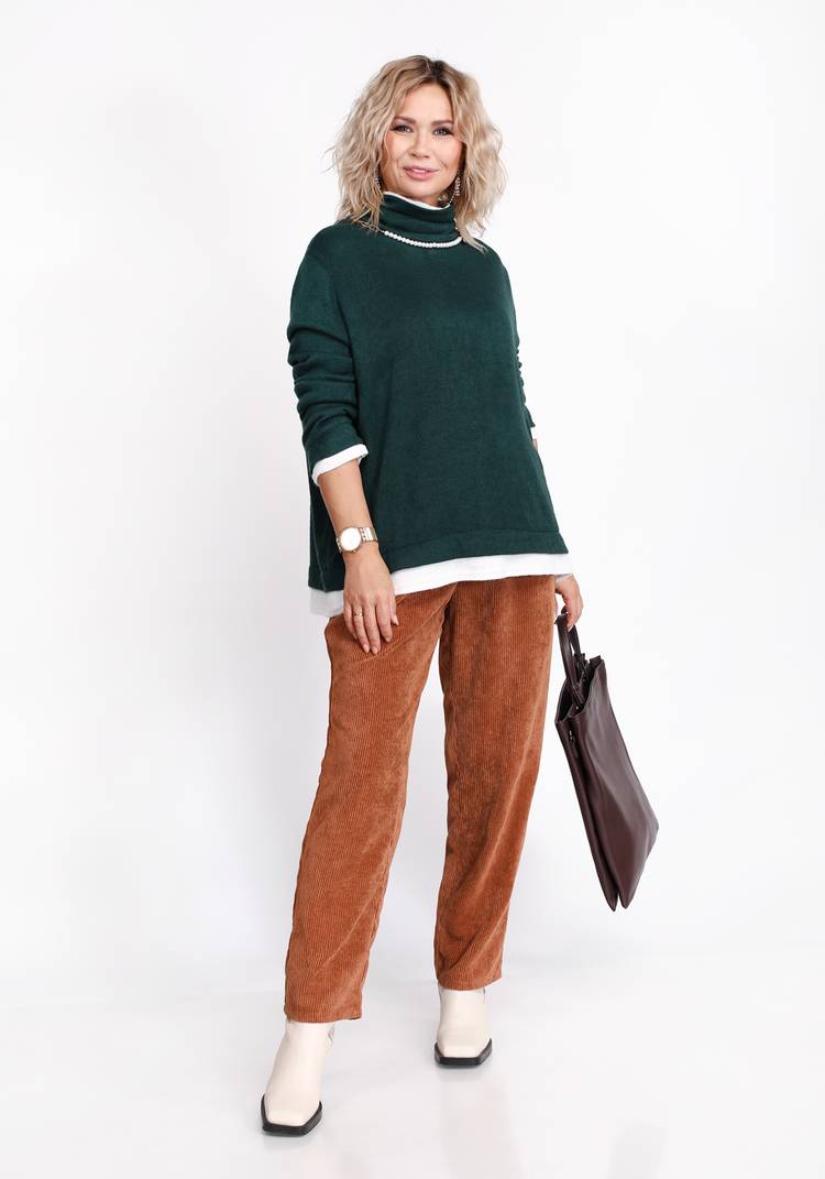 Водолазка комбинированная с длинным рукавом шир.  750, рис. 1