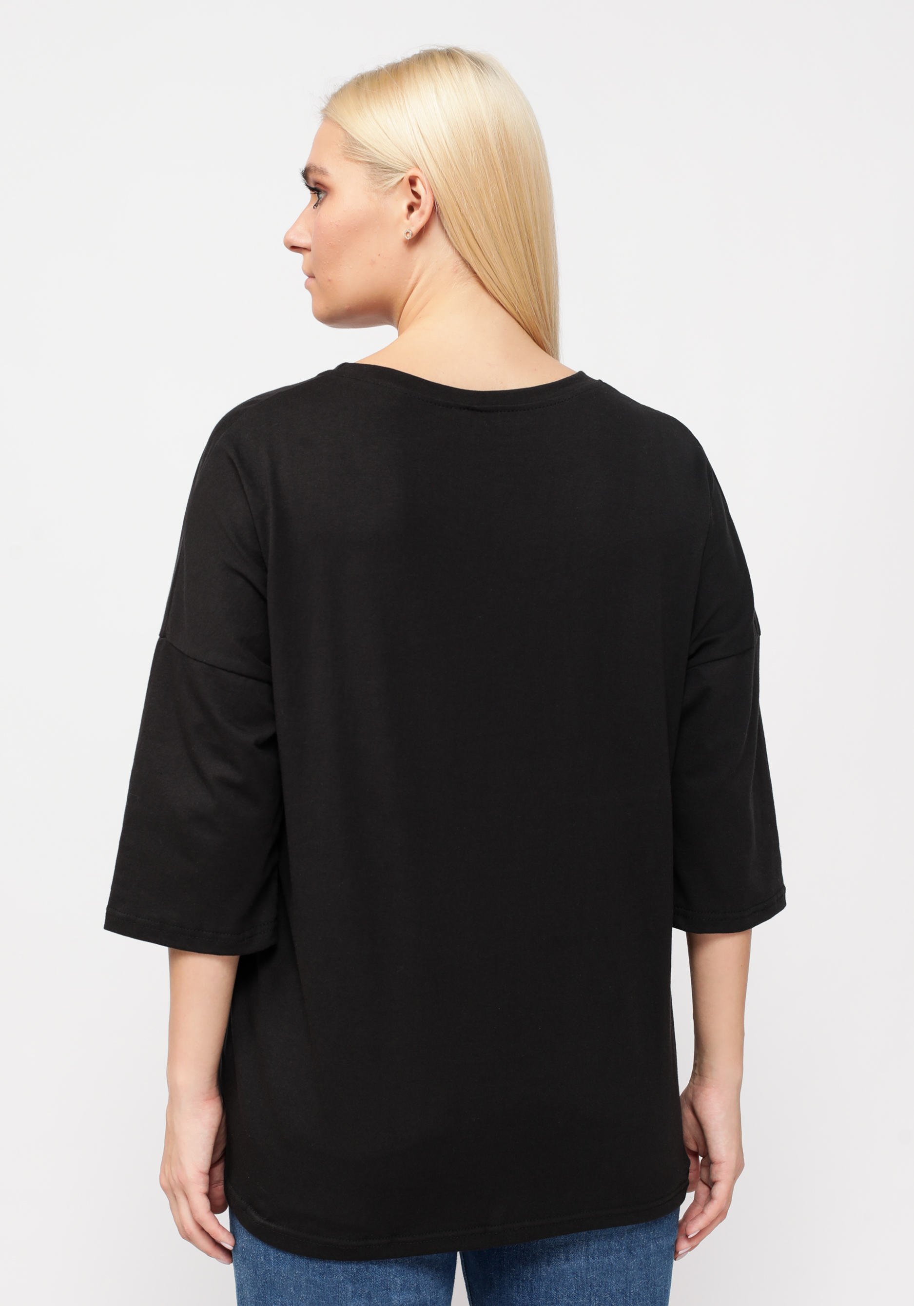 Блуза "Айбике" ТМ ТЕКСПЛЮС, цвет черный, размер 60 - фото 3