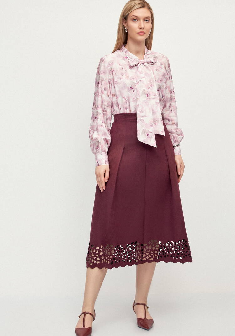 Блуза с бантом по вороту Эмма шир.  750, рис. 15