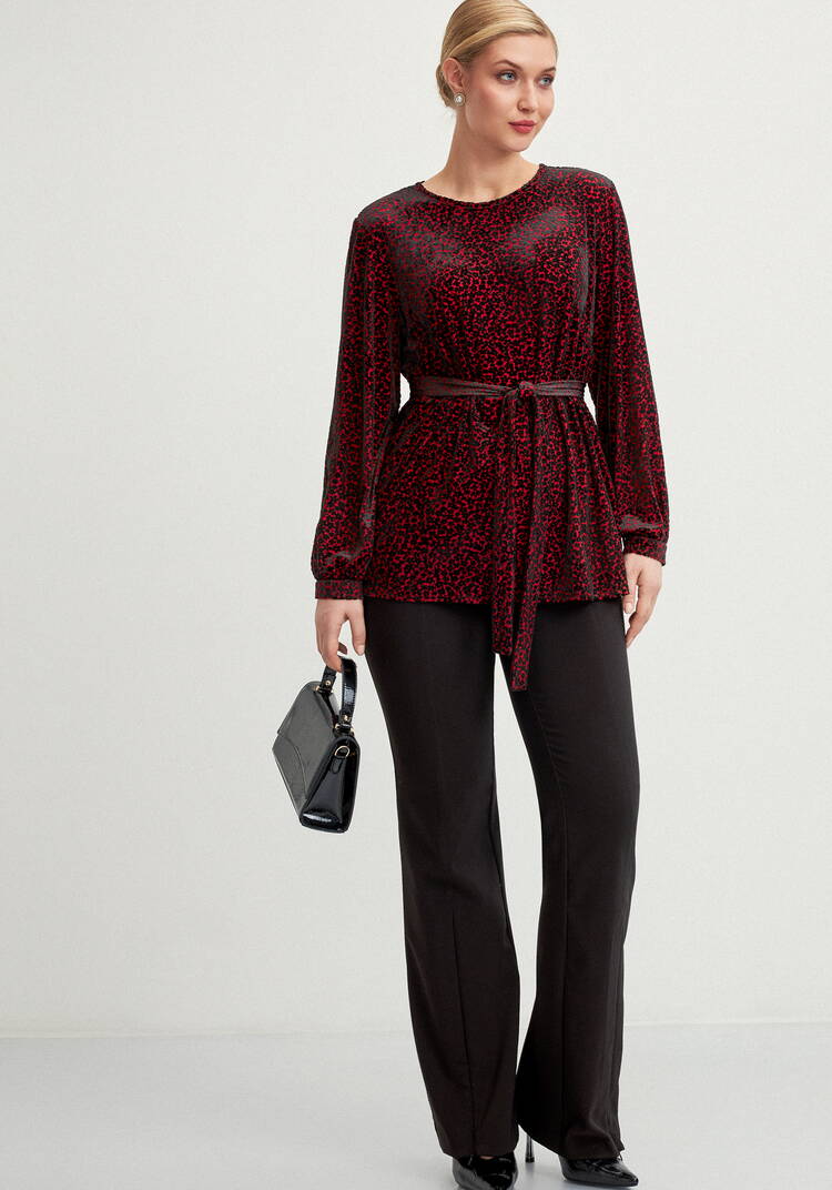 Блуза с фактурным рисункoм шир.  750, рис. 15