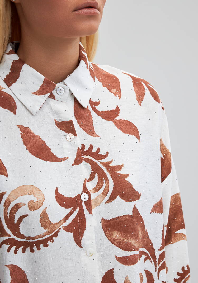 Туника с принтом на пуговицах Джейн шир.  750, рис. 11