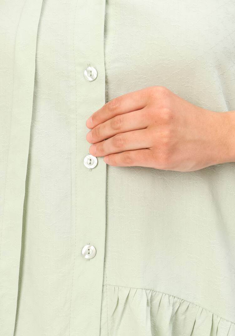 Блуза оригинального кроя с воланом шир.  750, рис. 15