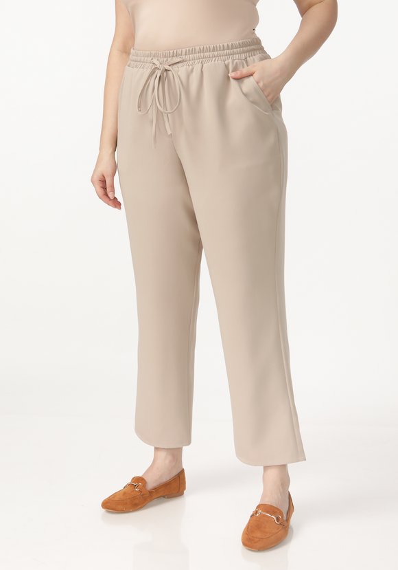 Брюки-бананы свободного кроя с карманами шир.  580, рис. 1