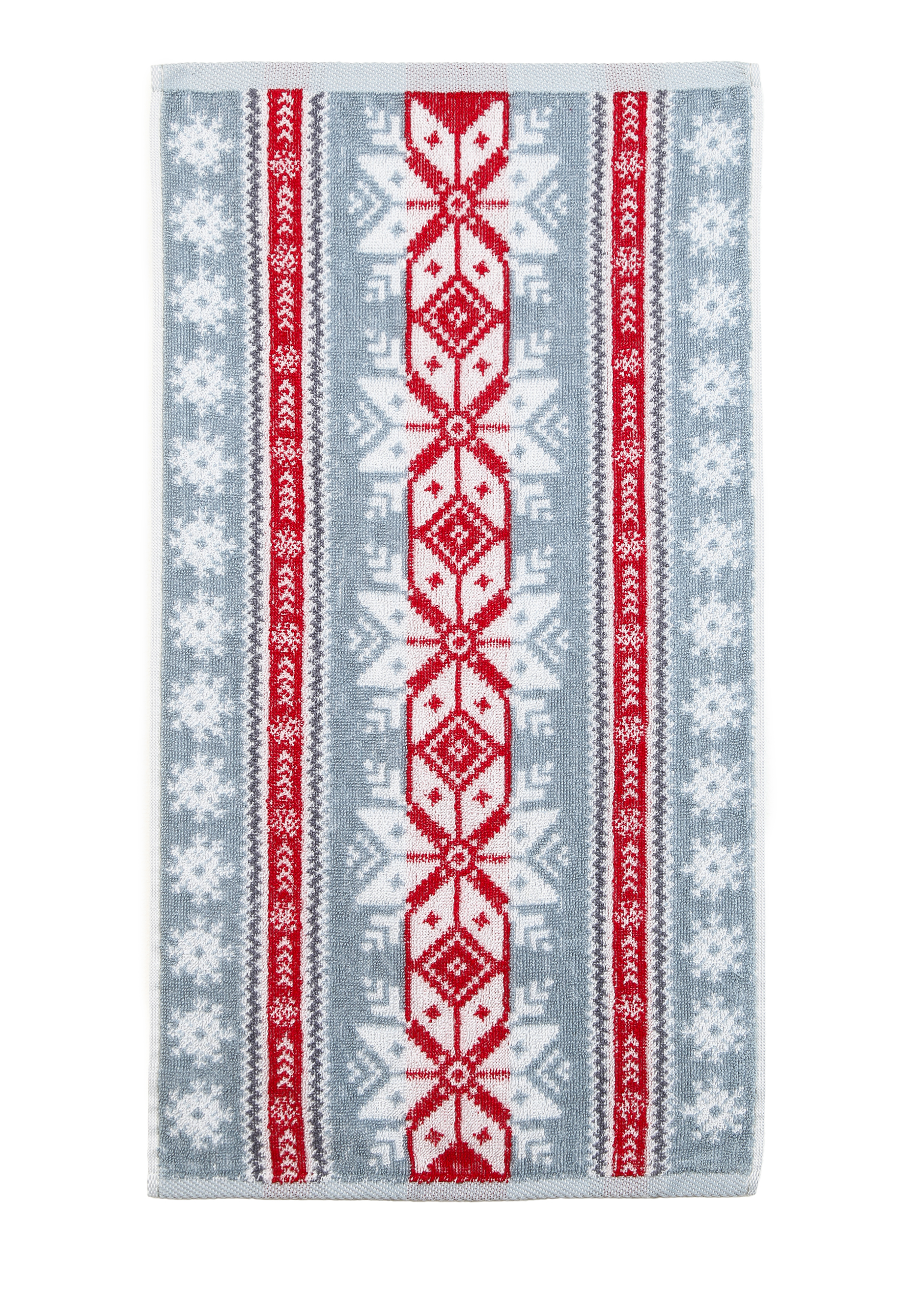 

Пoлoтенце махровое "Зимний праздник", Красный
