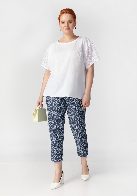 Блуза Грациозная леди шир.  580, рис. 4