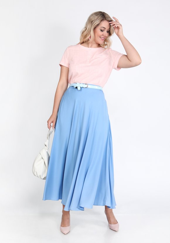 Блуза из хлопковой ткани шир.  580, рис. 6