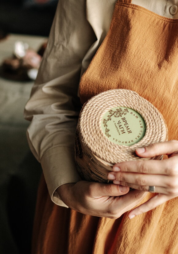 Чай из чаги с чабрецом в берёзовом бочонке шир.  580, рис. 4