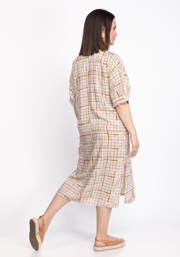 Платье с V-образным вырезом и манжетом шир.  580, рис. 3