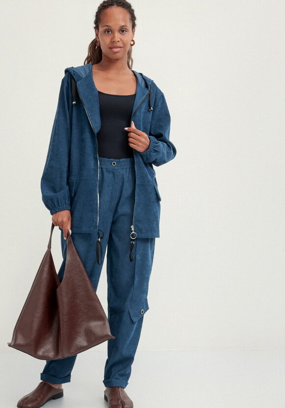 Брюки бананы вельветовые на резинке шир.  580, рис. 7