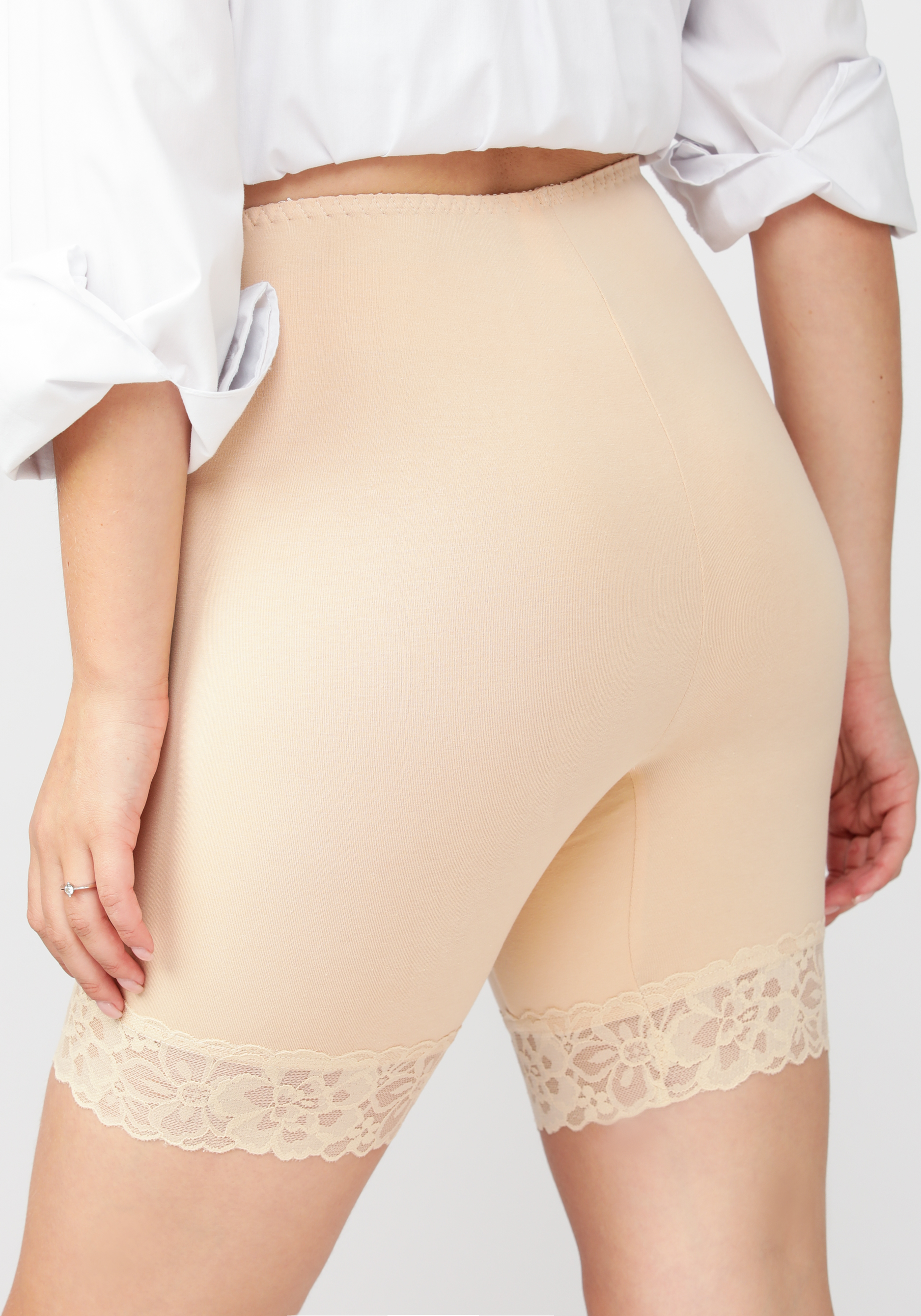 Панталоны из хлопка  "Мадемуазель" Лянжери, размер 56, цвет черный - фото 6